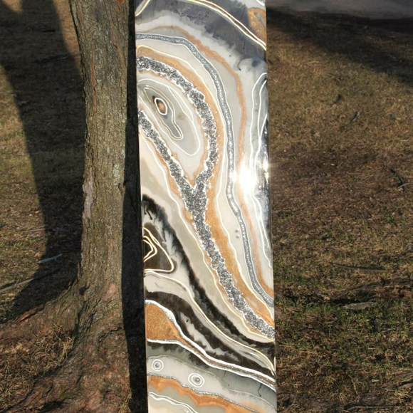 10"x40" Resin Geode Wall Art - Picture 6 of 6